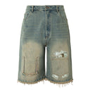 Pockets Full Denim Shorts