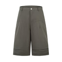 Wide Leg Pleated Shorts