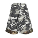 Ripped Camouflage Cargo Shorts
