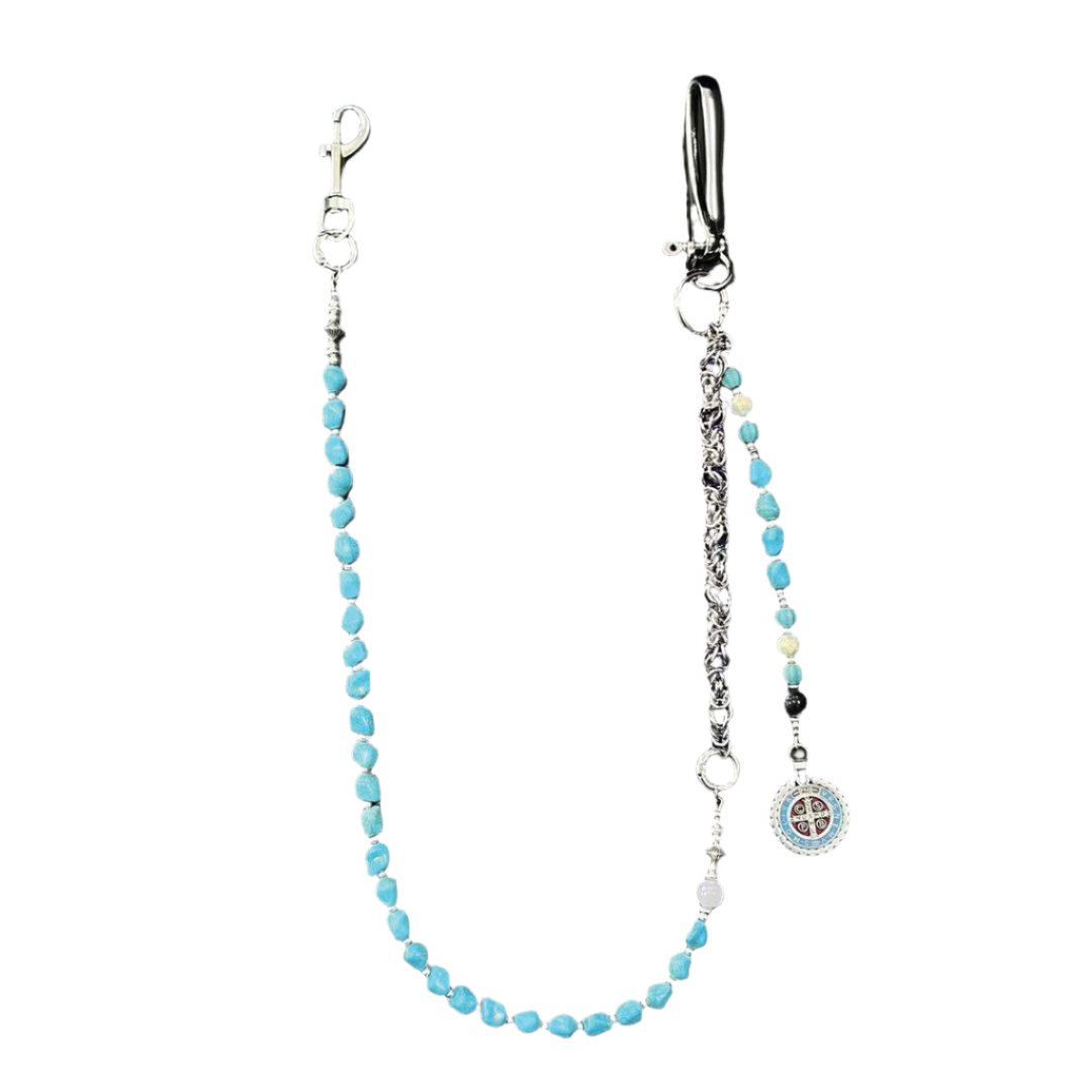 小物 HTC Wallet Chain #32 Flower Turquoise 小物 HTC Wallet Chain #32 Flower Turquoise HTC Wallet Chain