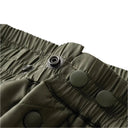 Pantalones de cuero cromado negro