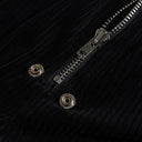 Pantalon cargo en velours côtelé noir profond