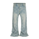 Check Fade Bootcut Jeans