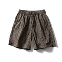 Short cargo en denim vieilli