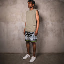 Paisley Print Basketball Shorts