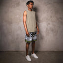 Paisley Print Basketball Shorts