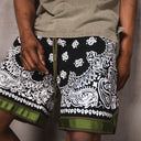 Paisley Print Basketball Shorts