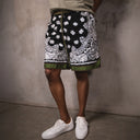 Paisley Print Basketball Shorts