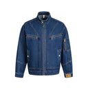 Veste cargo patchwork en jean