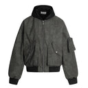 Veste cargo patchwork en jean