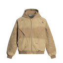 Veste cargo patchwork en jean