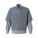 Veste cargo patchwork en jean