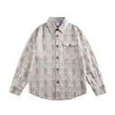 Veste cargo patchwork en jean