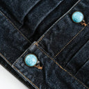 Turquoise Fade Denim Jacket