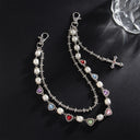 Hearts on Lock Wallet Chain