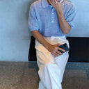 Marina Open Weave Knit Shirt