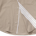 Split Collar Stripe Shirt