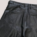 Leather Paneled Shorts