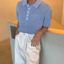 Marina Open Weave Knit Shirt