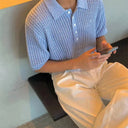 Marina Open Weave Knit Shirt