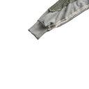 Sweat à capuche patchwork en denim vert