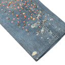 Jean évasé à pampilles effet usé