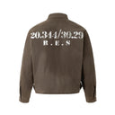 Veste cargo patchwork en jean