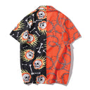 Camisa deshilachada con cuadros degradados