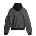 Veste cargo patchwork en jean
