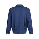 Veste cargo patchwork en jean