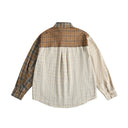 Veste cargo patchwork en jean
