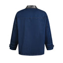Veste cargo patchwork en jean