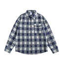 Veste cargo patchwork en jean