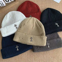 Iron Cross Ribbed Beanie