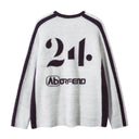 V-Neck Script Knit Jersey