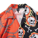 Camisa deshilachada con cuadros degradados