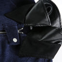 Veste cargo patchwork en jean