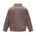 Veste cargo patchwork en jean
