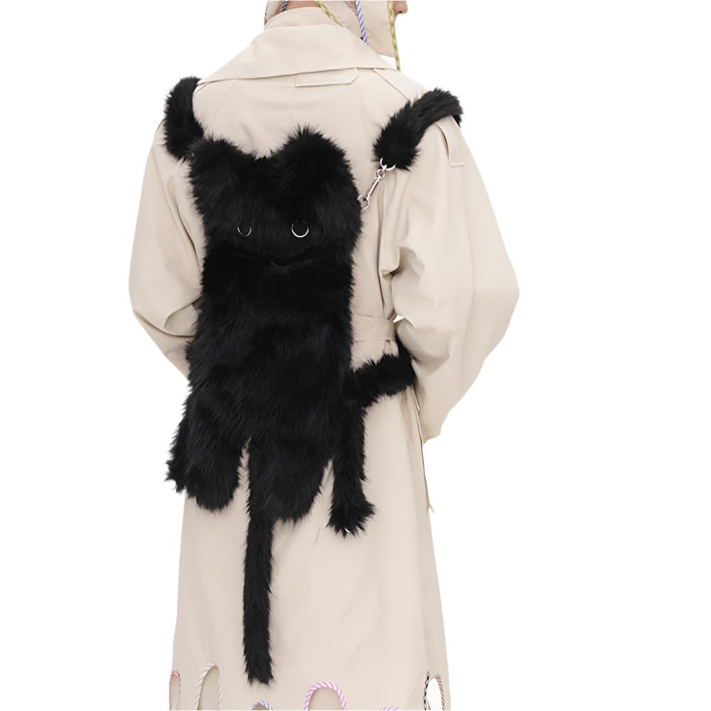 BLACK LYNX BAG PAIR attere ファーバッグ　動物バッグ Black Lynx Bag Pair - Small Cat