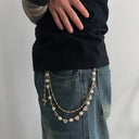 Hearts on Lock Wallet Chain