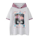 Harvest Abstract Hooded Tee