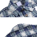 Veste cargo patchwork en jean