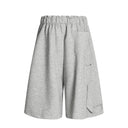 Short de survêtement en coton à rivets