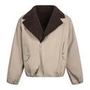 Taupe Shearling Jacket