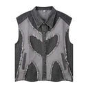 Cross Blade Denim Vest