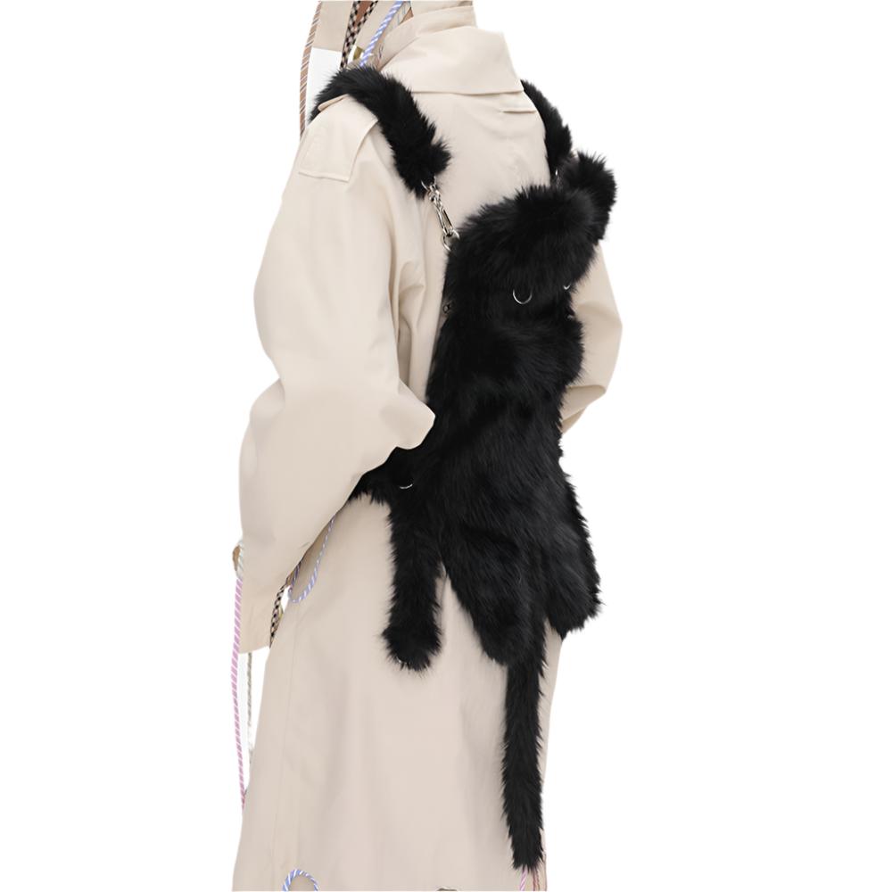 BLACK LYNX BAG PAIR attere ファーバッグ　動物バッグ Black Lynx Bag Pair - Small Cat