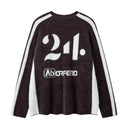 V-Neck Script Knit Jersey