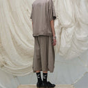 Drape Wide Bermuda Shorts