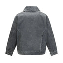 Veste cargo patchwork en jean