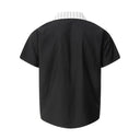 Split Collar Stripe Shirt